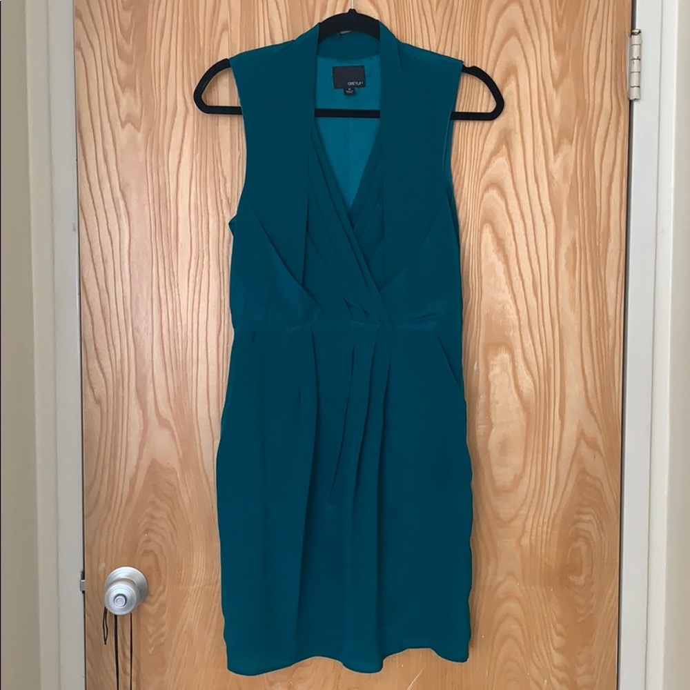 Greylin Teal Midi Dress